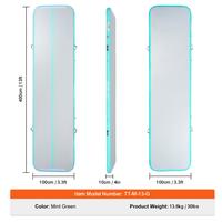 Mat - 13 ft x 3.3 ft x 4 in - Mint Green