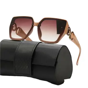 Men Women's Luxury Square Frame Sunglasses Model 2646 with UV400 Protection Gradient Lenses for Optimal Eye Care