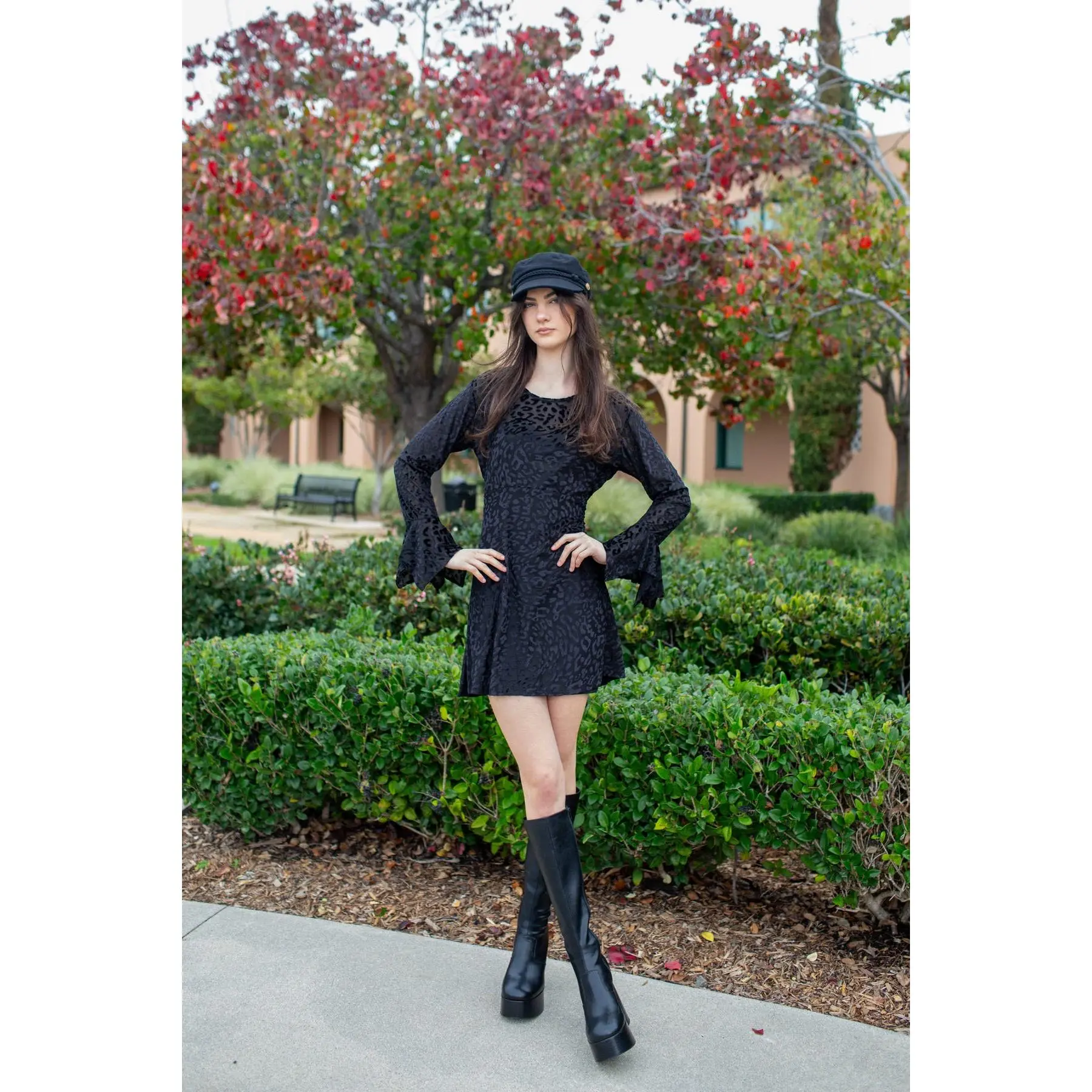 Jill Mini Dress in Of The Night