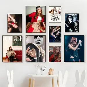 Latin Pop Star Nicki Nicole Stylish Portrait Poster Music Fan Collection Wall Art Decor Poster Waterproof Moisture-Proof Scratch-Resistant Durable HD Self-Adhesive Poster For Living Room Bedroom Cafe Bar Corridor Wall Decor & Gifting