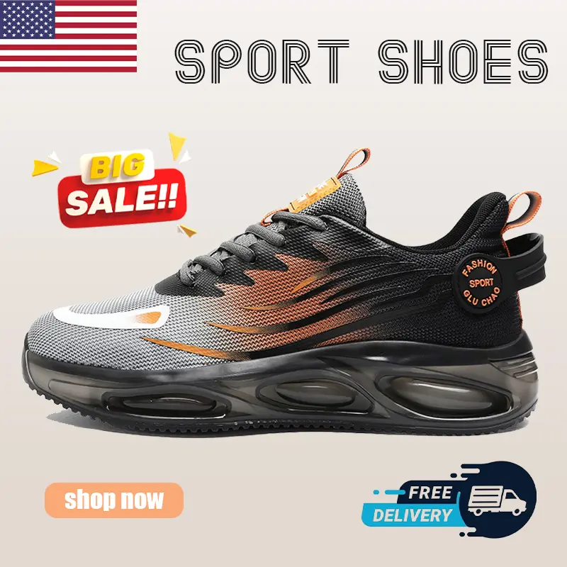Men's Breathable Mesh Walking Shoes, Casual Lightweight Athletic Sneaker Trainer for Gym and Jogging