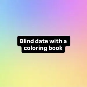 Blind date with a coloring book