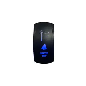 Lighted Whip Rocker Switch - Red, Blue Lighted Whip Rocker Switch - Red, Blue