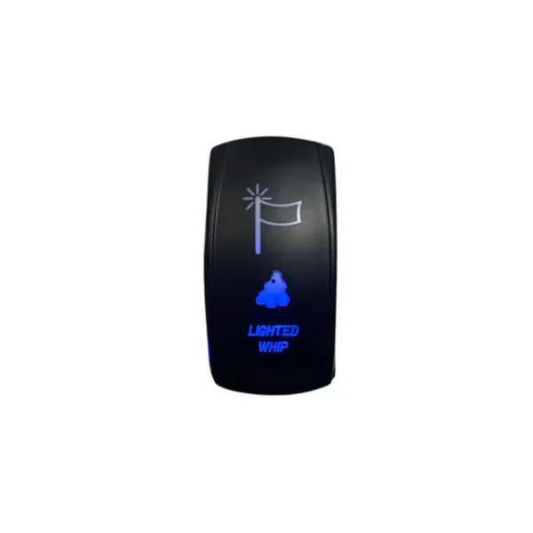 Lighted Whip Rocker Switch - Red, Blue Lighted Whip Rocker Switch - Red, Blue