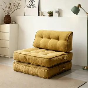 Modular Chenille Sofa Bed, Foldable Sleeper Sofa Couch.Multi-Functional Floor Sofa
