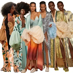 Holiday Sun Protection Shirt Beach Print Blouse Coat