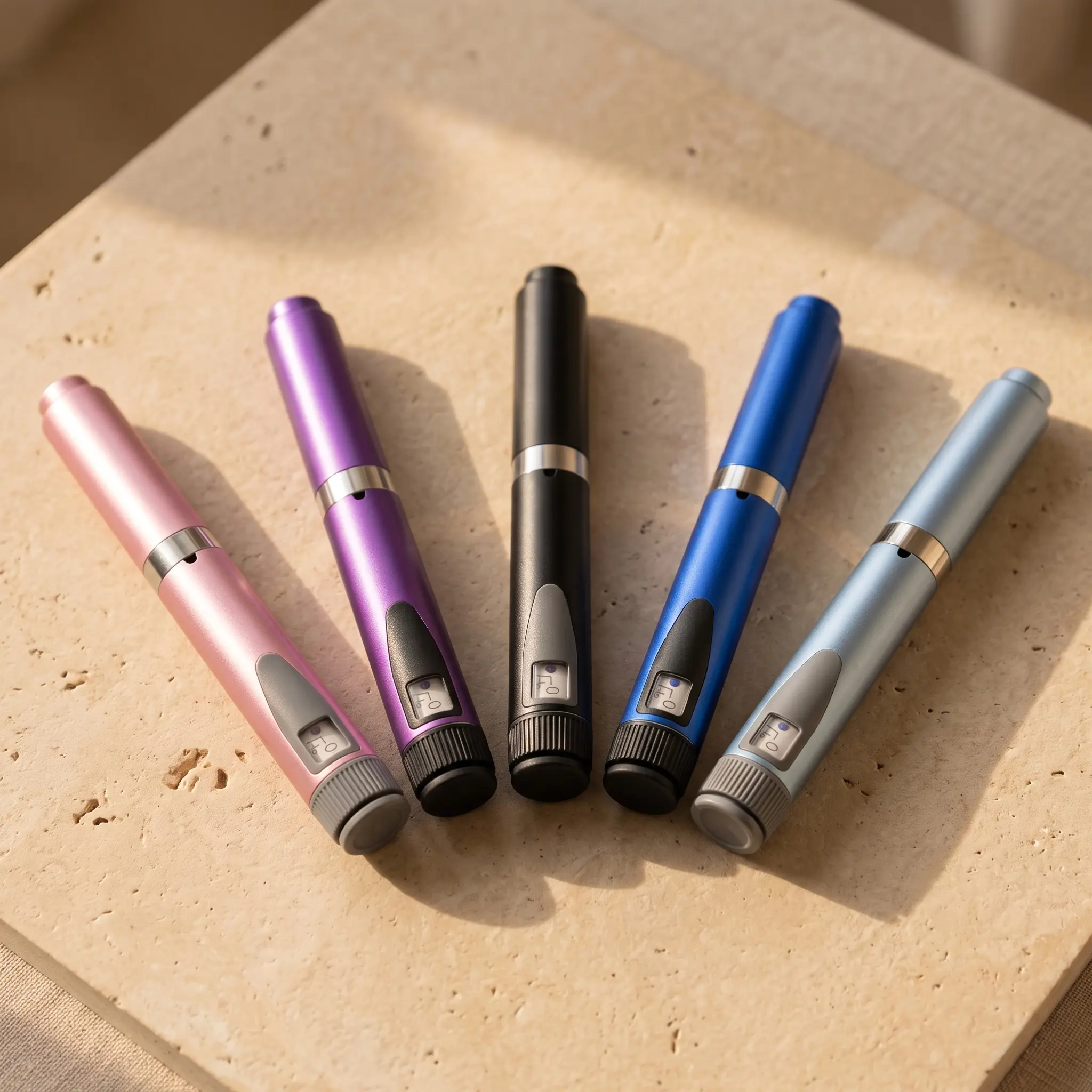 5-Pack Reusable V2 Pens, Available in Multiple Colors, Portable and Convenient for Journaling and Everyday Use.