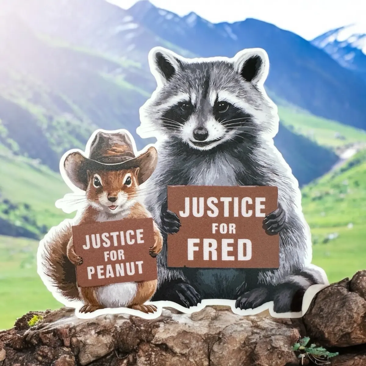 Justice for Peanut & Fred sticker