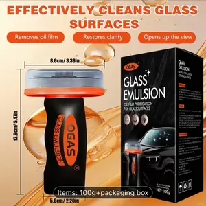 Powerful Automotive Windshield Film Remover | Removes Stains and Water Marks, Waterproof and Anti-fog, Eliminates Wiper Noise, Long-lasting Protection, Citric Acid, Suitable for Rainy and Nighttime Driving