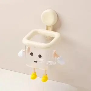 Multifunctional perforation-free wall-mounted suction cup shelf storage box，4.72”x 4.33”x 4.13”