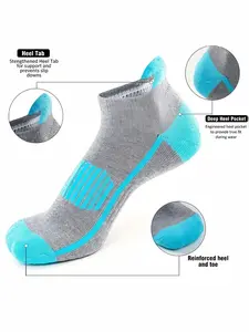 Men's Colorblock Low Cut Socks, Casual Comfy Breathable Socks for Daily Wear, Men's Socks for All Seasons