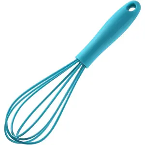 Blue Silicone Handheld Egg Beater Cream Foam Machine Batter Mixer Environmentally Friendly and Healthy Suitable for Home Kitchen