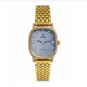 Omega De Ville Vintage 21.5x24mm Manual Wind - Custom Gray MOP & Diamond Bezel 21121928