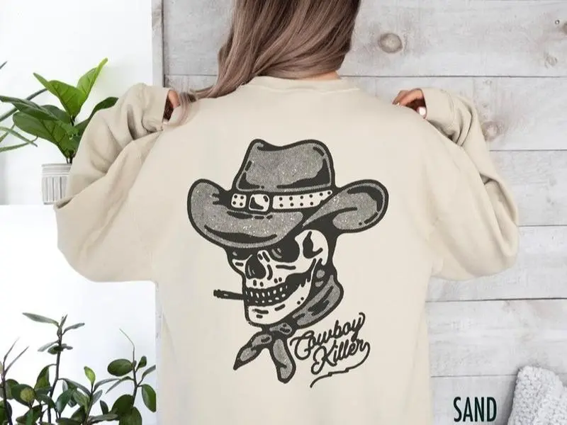 [Sale Off Up To 50%] Cowboy Killer, Western Sweatshirt, Cowboy Sweatshirt, Country Western Shirt, Country Western Sweatshirt, Western Crewneck, Rodeo Sweatshirt