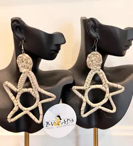 Rattan Hand made Earrings