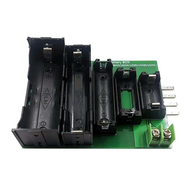Plastic Battery Tester Case Holder with 4 & 2-Wire Terminals, Compatible with 18650, 26650, 14505, 14340, 1425 Batteries, Test & Storage Box for DL24P (Cycling Leisure & Outdoor Recreation Equipment)