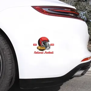 2PCS American Football Helmet American Football It is suitable for sticking on the back of cars, the surface of motorcycles, trucks, Windows, walls and glass.