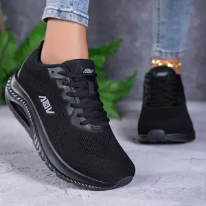 Breathable knit mesh running sneakers with a wide toe box, wide shoes, shock-absorbing lightweight athletic shoes, comfortable non-slip trainers for gym, walking, and everyday wear