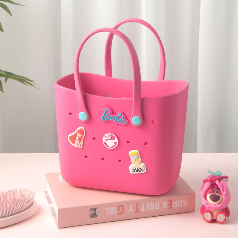 Disney Cute Versatile Holey Bento Bag Featuring Marie Cat Stitch Lotso for Girls' Stylish Storage Daily Versatility Pop-Up Pouch Cartoon Colorful Compact
