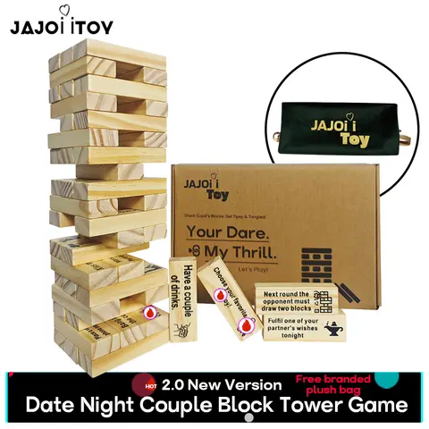 Wooden Block Stacking Game - Adult DIY Woodwork Toy, Toys for Grown Ups, Intimate Couples Dates Gift for Him, Party Game | TikTok Shop Black Friday