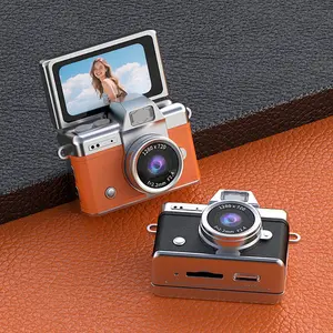 Mini Thumb Camera with Flip Selfie Screen, Keychain Camera with Necklace, Student Outdoor Sports Camcorder, Rechargeable Pocket Camera, Digital Camera, Beginner Digital Camera, Shoot Cameras