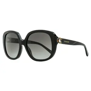 Coach C-Hinge Butterfly Sunglasses HC8292 50028G Black 56mm