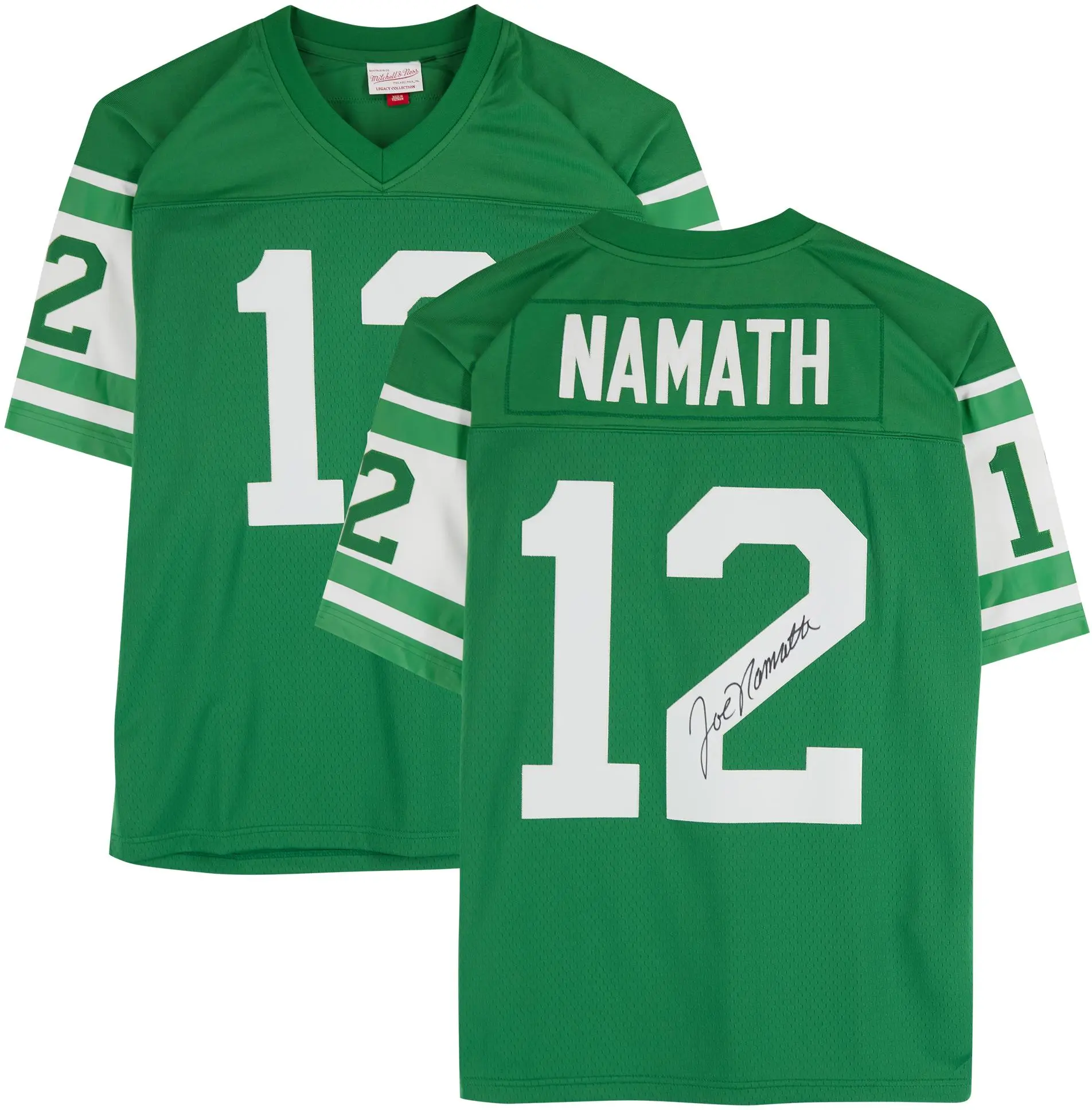 Joe Namath New York Jets Autographed Green Mitchell & Ness Replica Jersey - Fanatics Authentic Certified