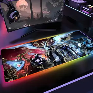Solo Leveling Mouse Pad Gamer Rgb 1000×500mm 900×400mm 800×400mm 600x300mm Desk Mat Back Light Led Mousepad Setup Gaming Accessories Deskmat Big Mousepad Backlight Gaming Items