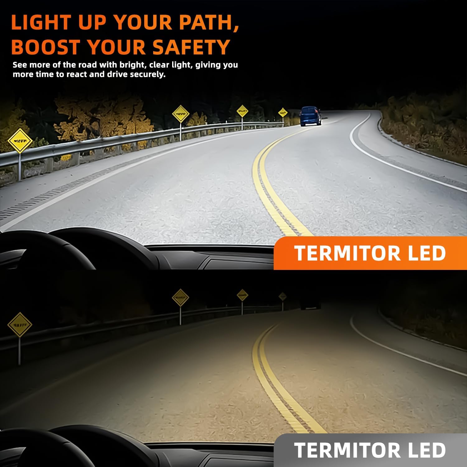 All-New Upgrade No glare/cutoff 9005/H8/H7/9006/White LED Headlight Kit 32000LM 800% Bright with Cooling Fan 6000K Cool White Plug 【Check the image to confirm your model】