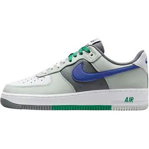 Men's Nike Air Force 1 '07 LV8 Light Silver/Deep Royal Blue (FD2592 001)