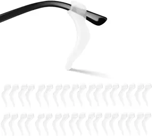 20 Pairs eye glasses ear grippers Anti-slip Holder, Silicone Ear Hook, glasses ear grip Sleeve Retainer for Sports Glasses, Sunglasses Reading Glasses.