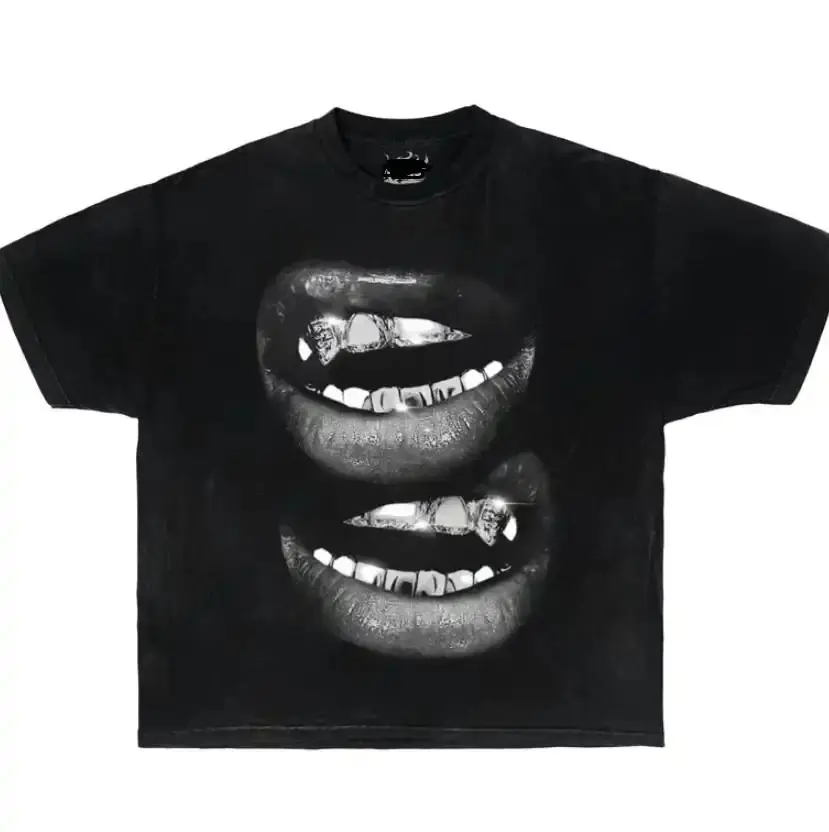 Grin Fang Mouth Garment-Dyed Boxy Shirt Grin Fang Mouth Garment-Dyed Boxy Shirt