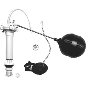 Complete Repair Kit, Fill Valve, Flapper, Rod, Float (80816), White