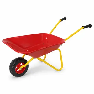 Children's metal wheelbarrow Metal Structure wheelbarrow, Steel tray for Gardens, Soil, Sand