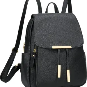 Trendy Leather Backpack Purse for Women and Ladies Shoulder Travel Daypacks Bag