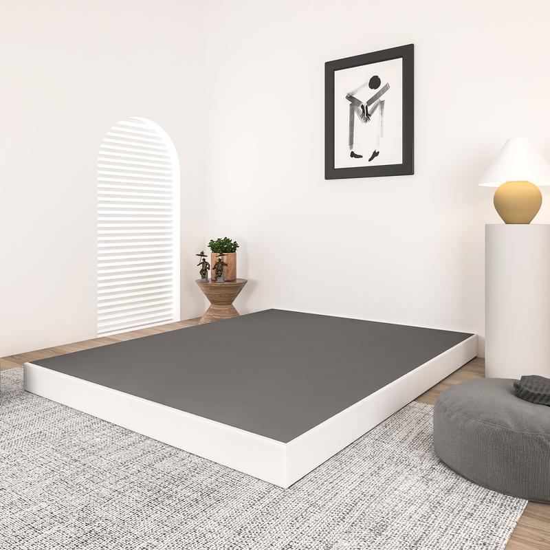 Edenza-Queen Box Spring 9 Inch, Heavy Duty Mattress BoxSpring Foundation, Sturdy Queen Box Springs for Bed with Fabric Cover Set, Easy Assembly, Noise Free fabric cover set