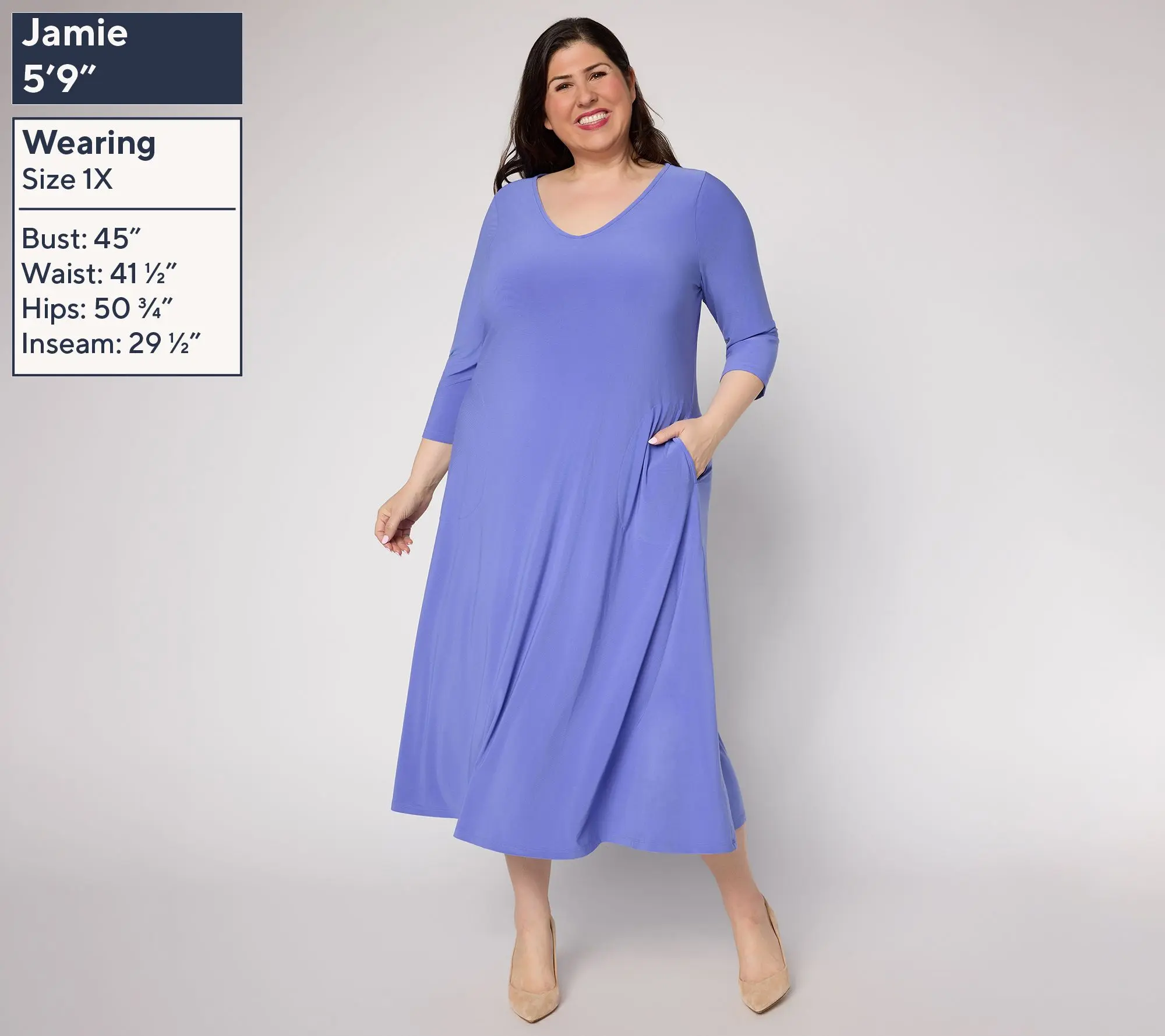 Attitudes by Renee Regular Como Jersey Fit and Flare Midi Dress - TikTok Shop Attitudes by Renee Regular Como Jersey Fit and Flare Midi Dress - TikTok Shop