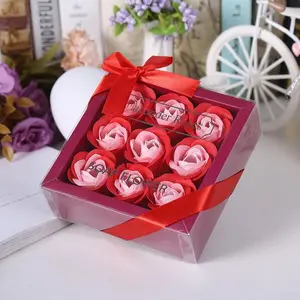 9 Rose Soap Flower Gift Box, Christmas Gift, Mother's Day Valentine's Day Gift Box, Wedding Moving Gift, Event Small Gift, Holiday Gift, Gift Idea