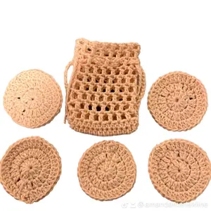 Face Scrubbies, Set of 5, Reusable, Makeup Remover Pads, Mini Wash Cloths, Facial Scrubbies, Cotton Scrubbies. Cleaning Tools Cleaning Tools