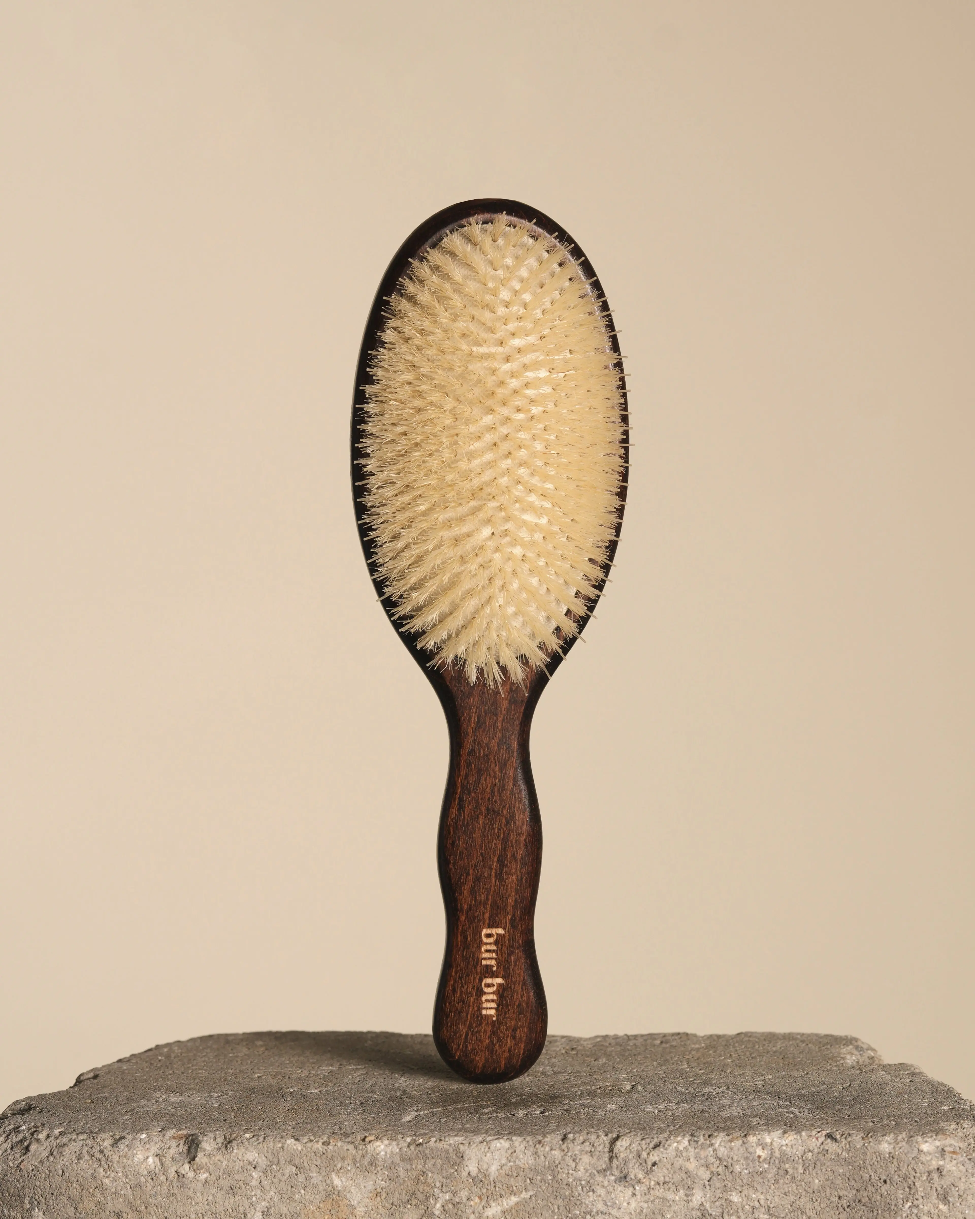 Bur Bur Mermaid Brush - Essential Brush with Ethically Sourced Bristles & Natural Rubber Cushion for Medium to Thick Hair
