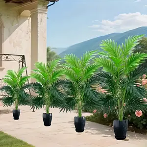 outdoor  treeArtificial palm tree-realistic outdoor/indoor decoration, high quality plastic all-season tropical imitation plant suitable for wedding, home, office, garden-no maintenance, modern style, durable plastic fiddle  leaf