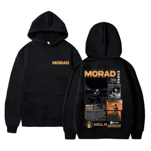 Limited Rapper Morad Graphic Hoodie Men Women Fashion Hip Hop Vintage Hoodie Men's Hoodies Duki Merch Streetwear