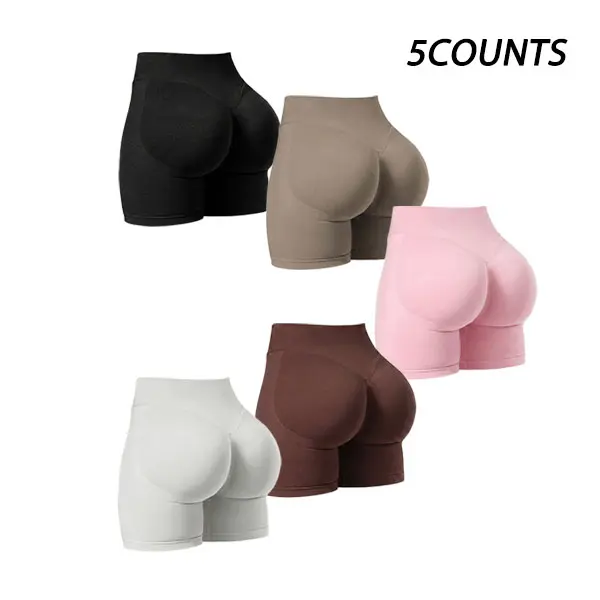 Women’s Summer Fashion Series: 5-piece seamless high-waist set made of nylon, featuring a tight, butt-lifting fit. Includes shorts; available in cool and quick-dry styles. Sporty casual women’s apparel for gym workouts, training, and outdoor fun. Women’s Summer Fashion Series: 5-piece seamless high-waist set made of nylon, featuring a tight, butt-lifting fit. Includes shorts; available in cool and quick-dry styles. Sporty casual women’s apparel for gym workouts, training, and outdoor fun.