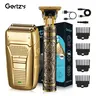 Rechargeable Electric Shaver Kit, Professional Cordless Hair & Beard Trimmer, Facial Hair Groomer for Men, Great for Stylists, Barbershops, Salons & Home Use, Haircut Trimmer & Hair Clipper Set, Cordless Trimmers Kit