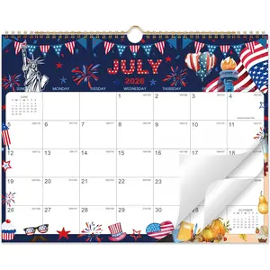 2026-2027 Wall Calendar - Large Calendar 2026-2027 Wall, 15" x 12", Jul. 2026 - Dec. 2027, 18-Month Calendar Wall with  Hook,  Wall Calendar for Organizing - 12 Different Themes