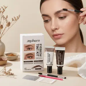 Zephoco Deep Eyebrow Kit, Natural Look, Long-Lasting Waterproof Formula, Easy Application, Perfect for Daily Use, Eyebrow Dye Kit