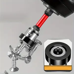 1pc Strong Magnetic Bit Set · Precision Fit Anti-Drop · Universal Power Drill Accessories · Industrial Repair Installation Helper