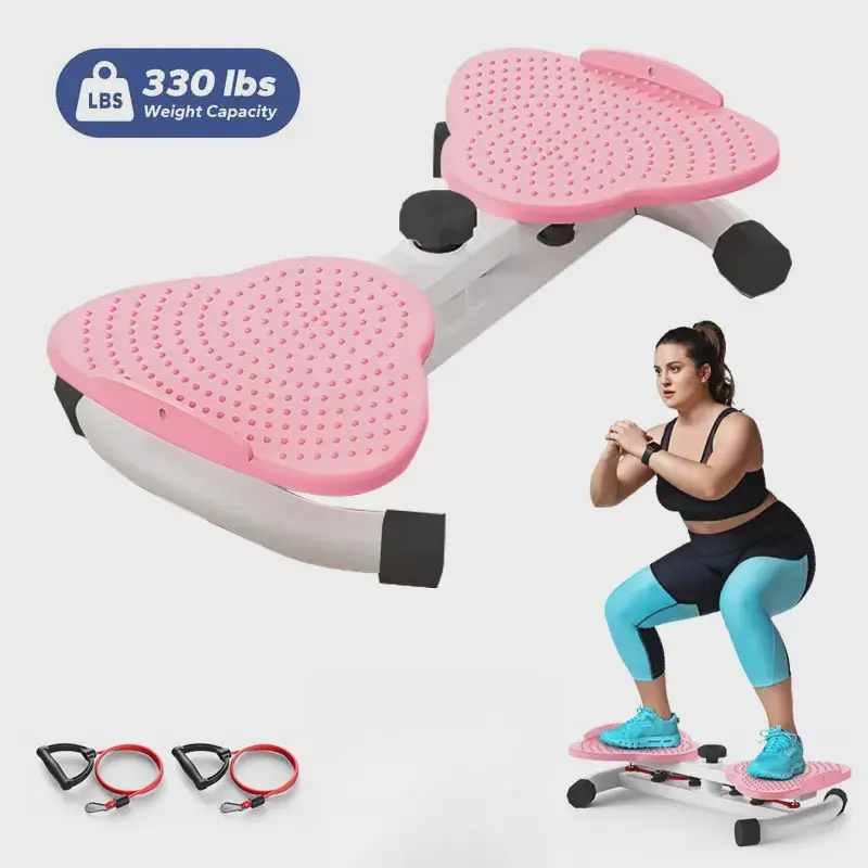 Waist Twister Machine with Resistance Band - Indoor Fitness Equipment, Workout Station, Stomach Workout Tool, Core Exercise Device for Home Ab Training, Ab Twist Board, Core Workout Equipment, Silent Operation, Portable Home Gym essential