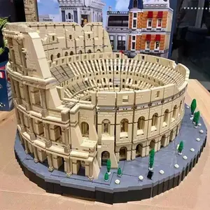 2026 New Compatible Lego Roman Colosseum Building Blocks, Educational Assembly Toy for Boys, Street Scene Series