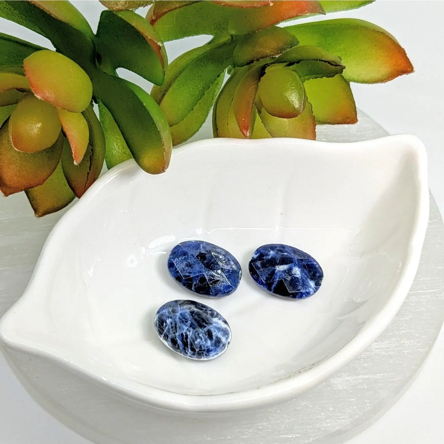 Sodalite Faceted 18mm Oval Bead (Pack of 1) #LV7154
